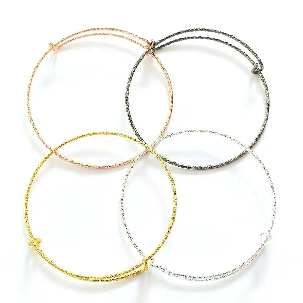 

200 pcs Adult decorative pattern of alloy Bangles Adjustable Bangles for Women DIY Fashion jewelry 0012