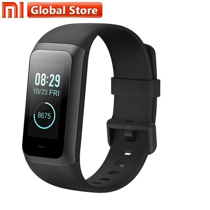 Huami Amazfit Band Cor 2 умный Браслет 5ATM водонепроницаемый 2.5D цвет ips 316L рамка из нержавеющей стали для Android IOS