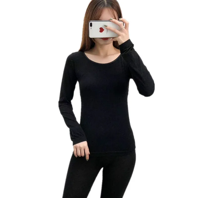 

2020 Lace Thermal Underwear Sexy Ladies Clothes Winter Seamless Antibacterial Warm Intimates Women Shaped Sets Long Johns