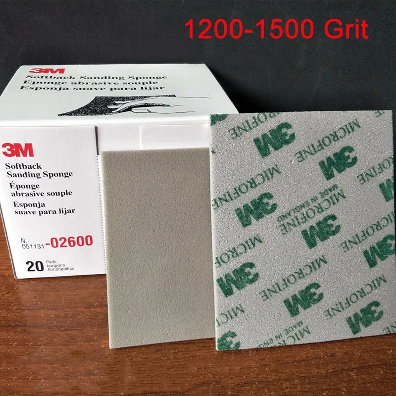 3 м губка шлифование наждачной бумагой и полировки пластиковой оболочки до