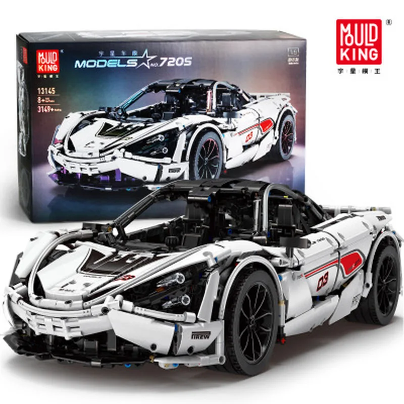 

Mould King 3149 PCS 13145 Racing Car Model Series McLaren 720S Building Blocks Bricks Kids Toys Christmas Gifts