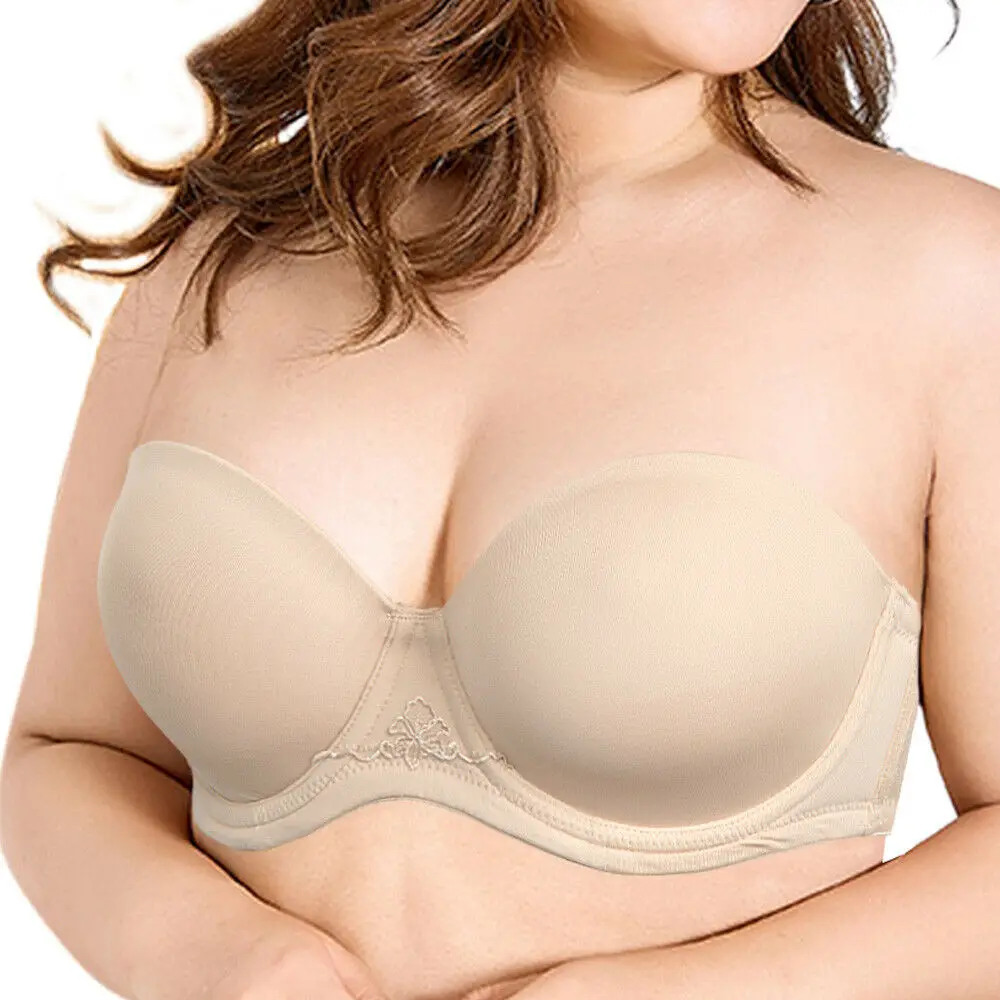 Женские бюстгальтеры без бретелек съемные Нескользящие на силиконовых