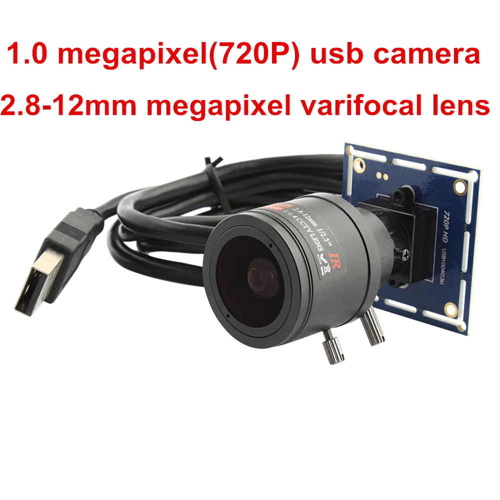 ELP Mini 720P CMOS USB2.0 промышленная камера PCB плата Бесплатный драйвер M12 2 8 12 мм USB веб