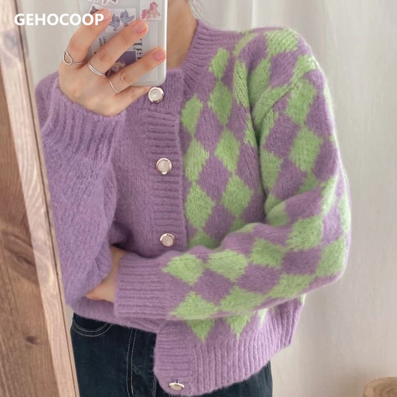 

Женский вязаный кардиган с длинными рукавами, повседневный однобортный Кардиган с жемчугом, модные корейские топы для осени и зимы