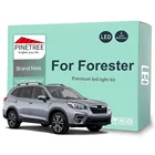 Комплект светодиодного светильник для Subaru Forester 1998-2015, 2016, 2017, 2018, 2019, 2020, светодиодные лампы, карта, купольные фонари, освесветильник Canbus