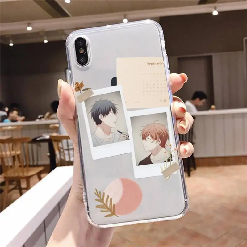 Прозрачный мягкий чехол из ТПУ с рисунком Аниме Манга для iPhone 13 12 Mini 11 Pro X XR XS Max 6 6s 7