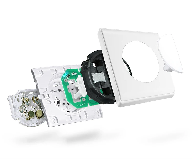 Wallpad Пластик один 13A BS UK стенная электрическая розетка Мощность розетки с 2.1A USB