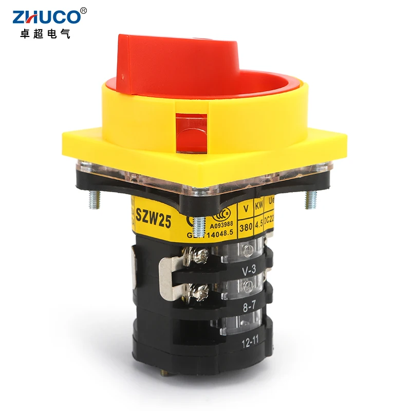 Трехполюсный замок ZHUCO SZW25-64D/3GS 25A вкл./выкл. С отключением питания - купить по