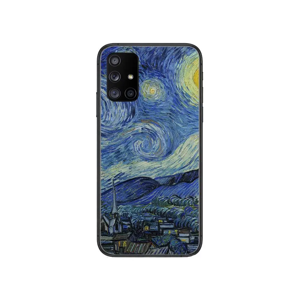 

Van Gogh Art Oil Painting Phone Case Hull For Samsung Galaxy A 50 51 20 71 70 40 30 10 80 E 5G S Black Shell Art Cell Cove