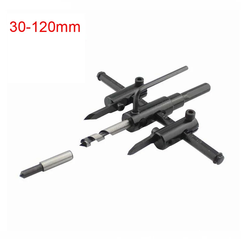 Регулируемая круглая пила для древесины и гипсокартона 1 комплект сверло резки