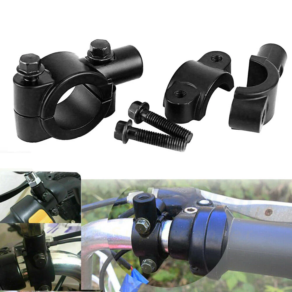 10 мм 7/8 &quotна руль мотоцикла или зеркало черного цвета с креплением для Kawasaki ER-6N
