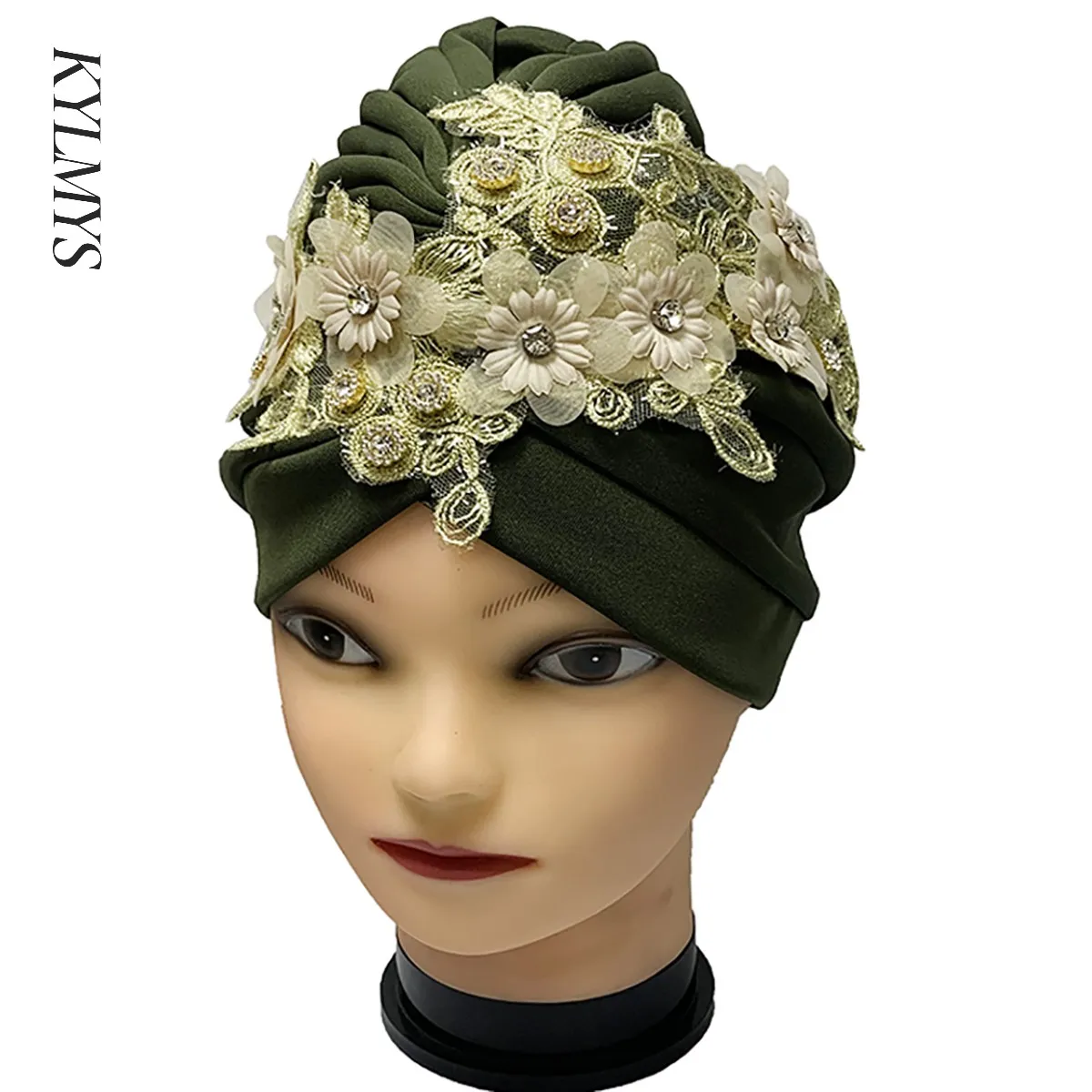 

Latest Flannelette Turban Cap for Women Soft Cotton Applique Muslim Hats Female Inner Hijab Caps Indian Bonnet Wrap Head Scarf