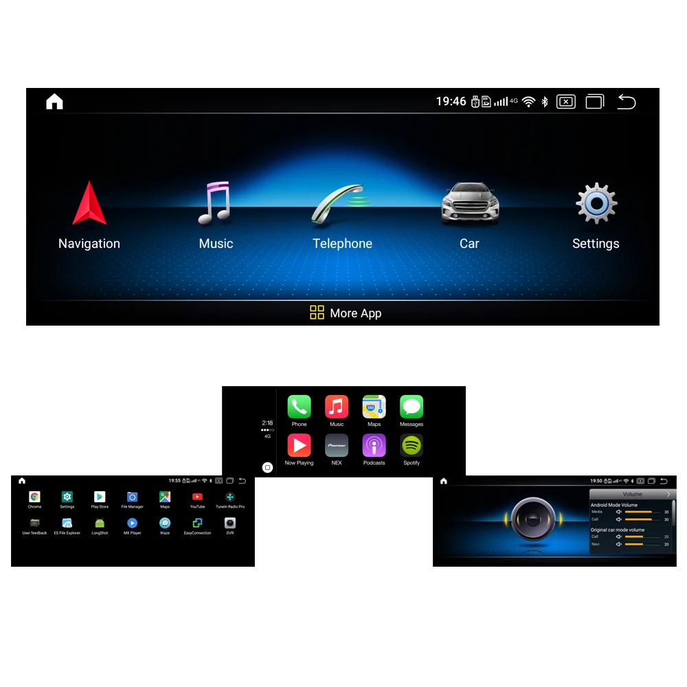 10 25 дюймовый экран Qualcomm Android 0 Автомобильный GPS навигатор мультимедиа для Benz E class