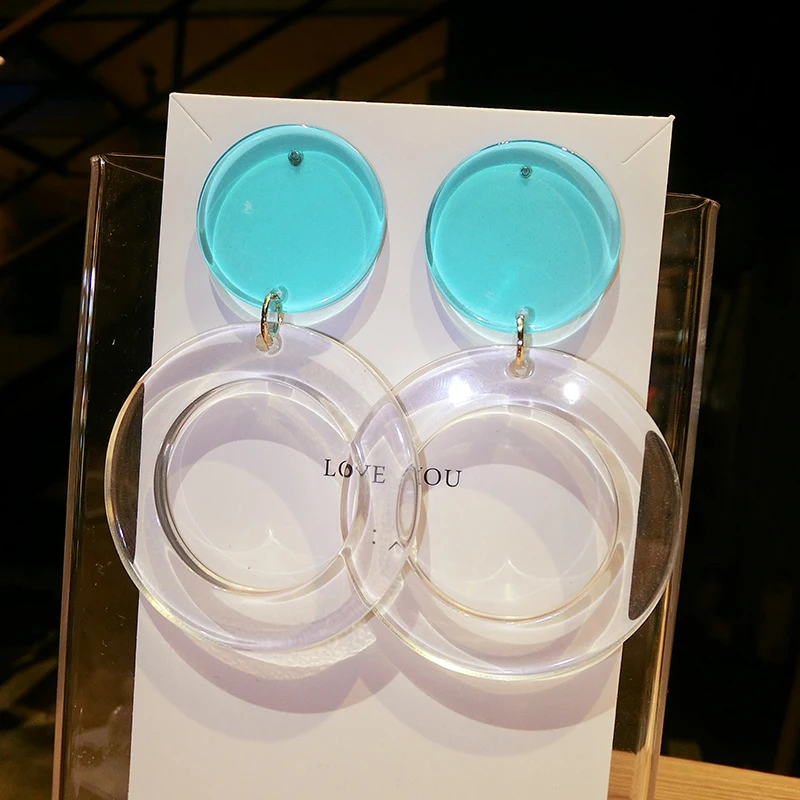 Оптовая продажа цветные увеличенные прозрачные акриловые круглые большие