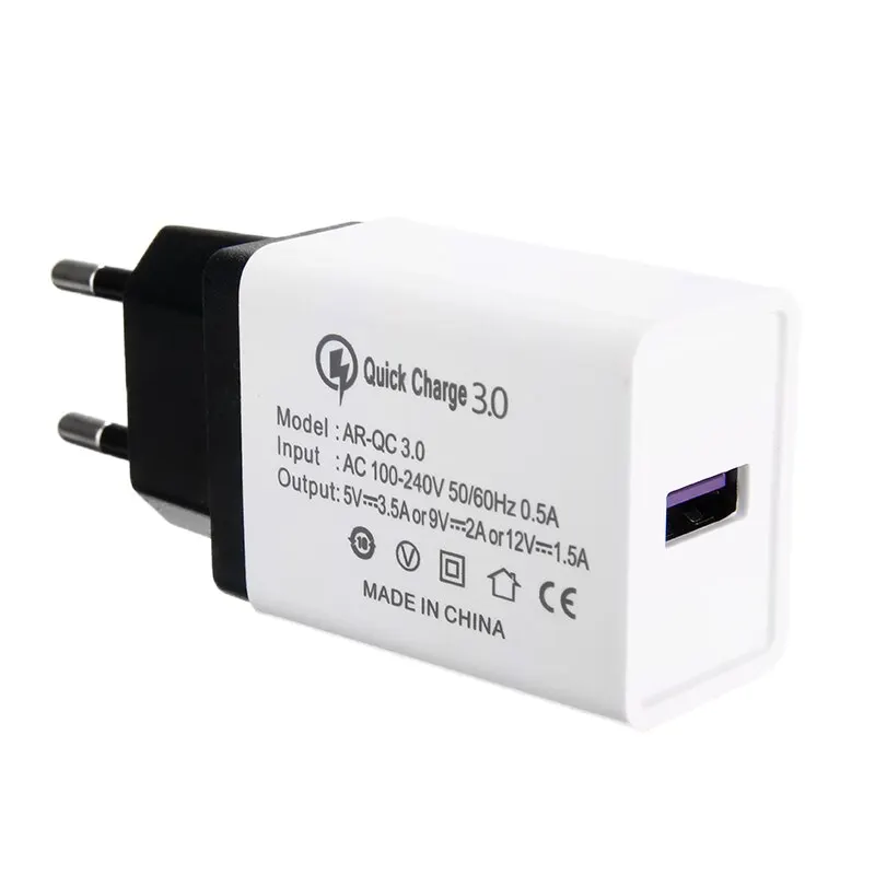 3 0 18 Вт быстрее Зарядное устройство USB ЕС плагин для настенного 4 раза умная ИС