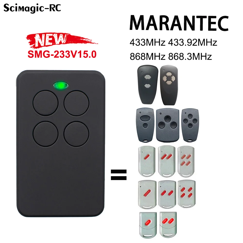 

Marantec Digital 302 868 304 321 323 382 384 Garage Door Remote Control 433MHz 4 in 1 Gate Opener Command 433.92 Duplicator New