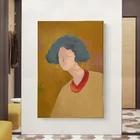 Абстрактная Картина на холсте в скандинавском стиле с изображением девушек, плакаты и печать, Современная Художественная Настенная картина для гостиной, спальни, домашний декор