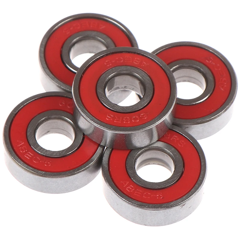 

5 шт. красный ABEC-5 608-RS скейтборд роликовые шариковые подшипники 8x22x7mm