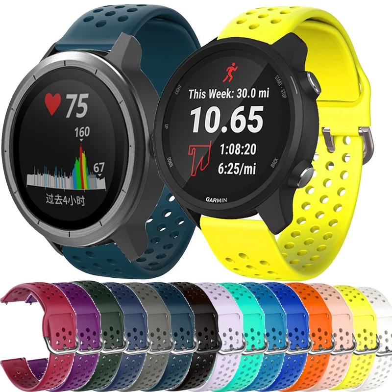 20 мм спортивные ремешки для Garmin Vivoactive 3 Forerunner 645 music 245 245M Venu SQ Move часы ремешок