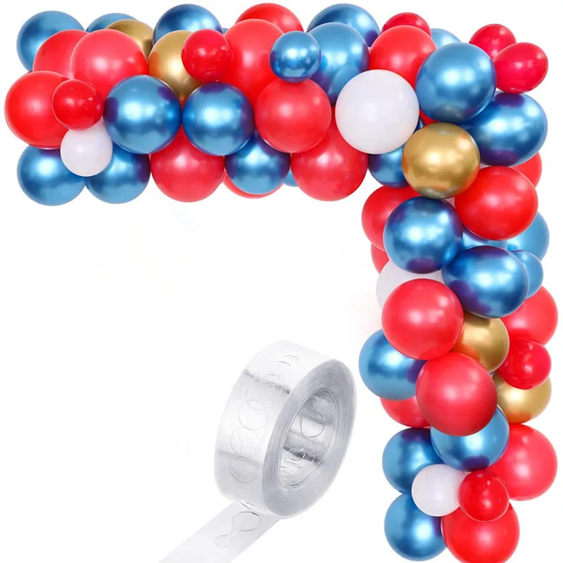 

Арочный комплект-гирлянда с героями, 56 шт., красные, синие, золотые, белые шарики, на свадьбу, детский день рождения, вечевечерние, украшения д...