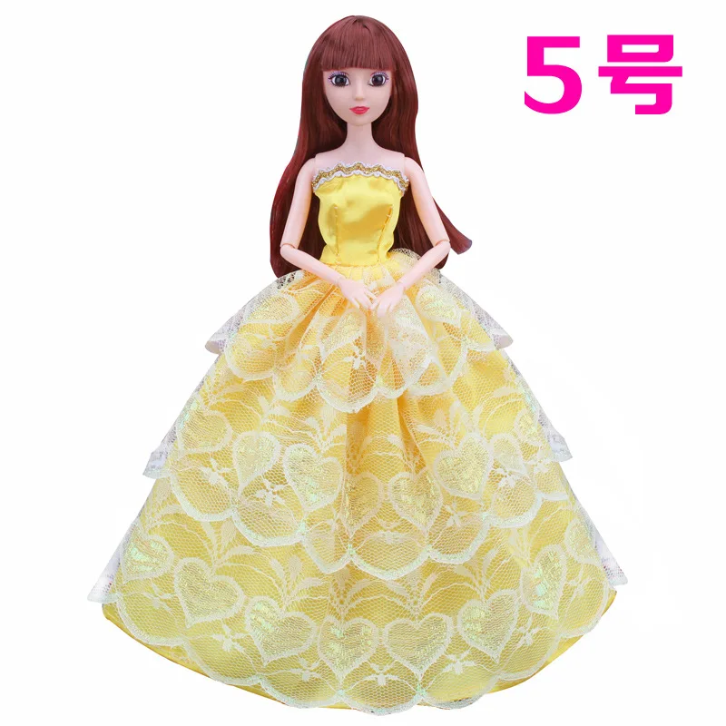 Кукла Одежда Аксессуары для детской куклы 30 см Bjd Кукла одежда свадебное платье ручной работы Принцесса Вечерние платья юбка подарки для девочки DIY игрушка носки для девочек гольфы для девочек куклы лол мешок для об - Цвет: 5