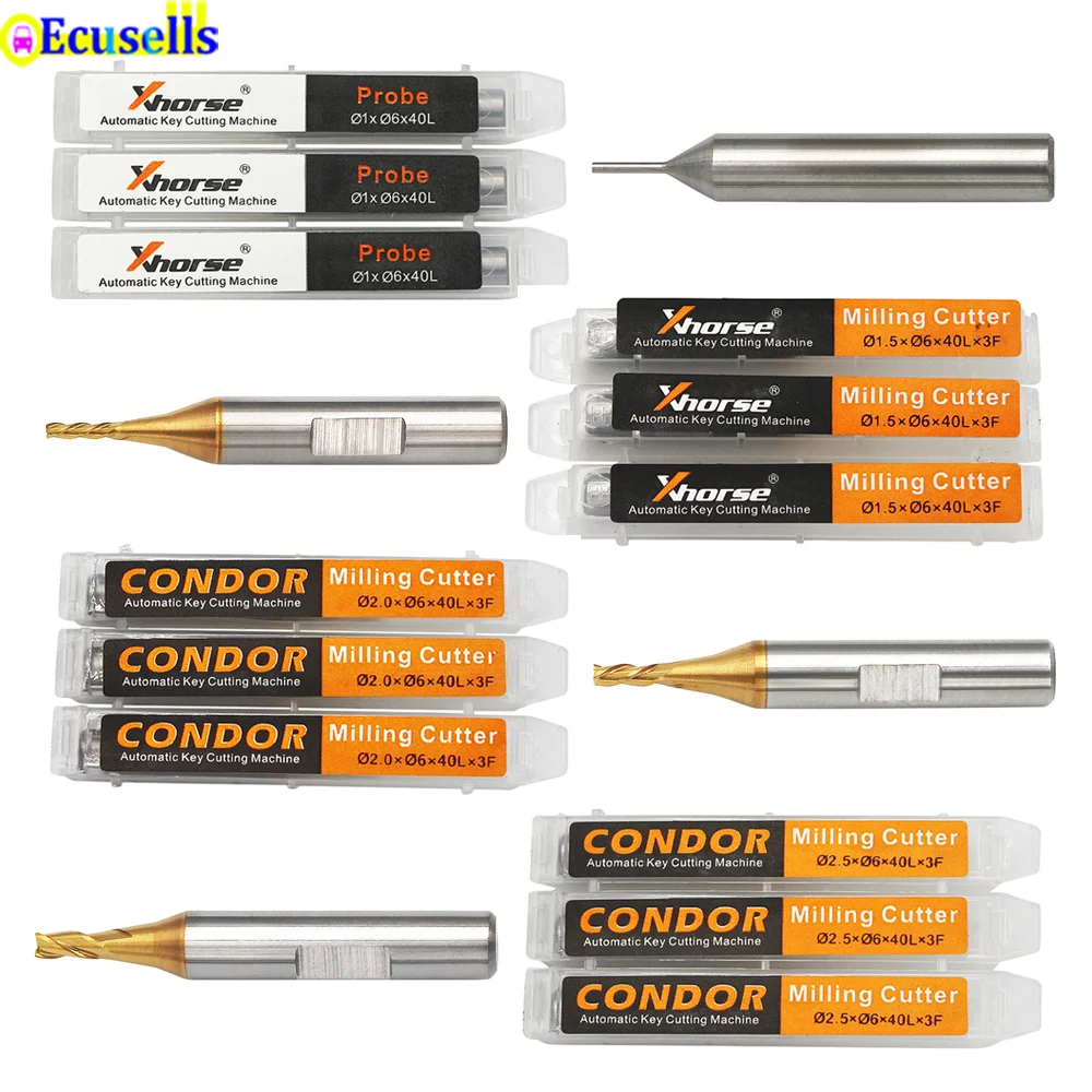 Зонд для фрезы Xhorse CONDOR XC MINI Plus Dolphin 1 0 5 2 мм XP 005 007 мм|Ключ от авто| |