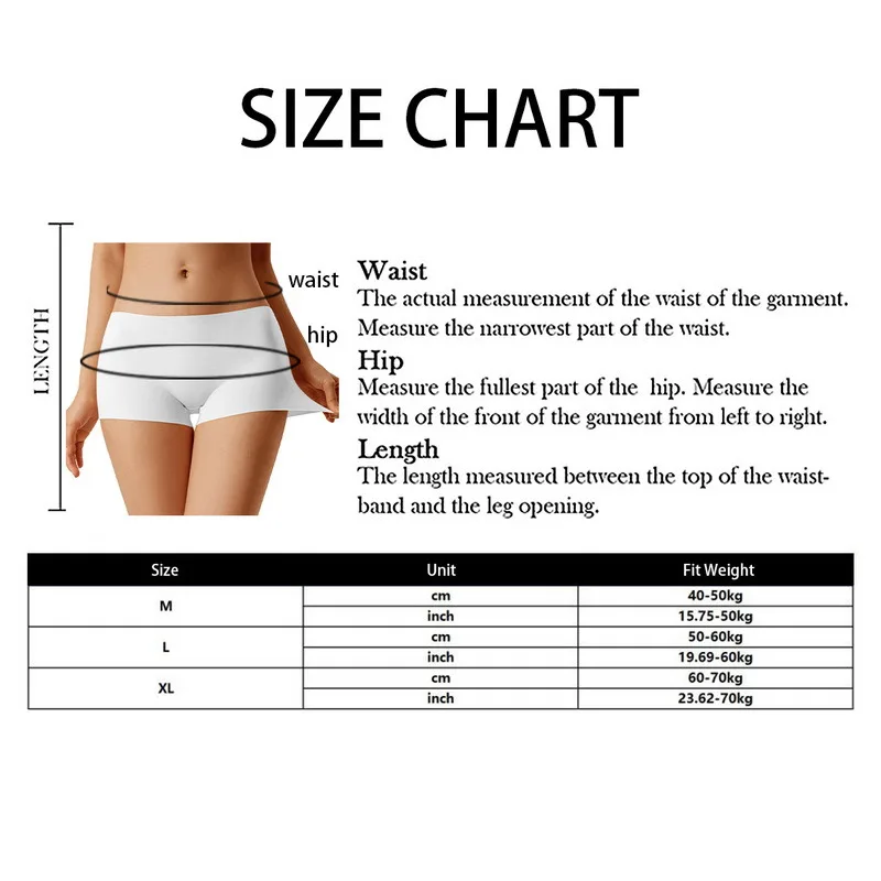 

Women's Summer Safety Short Pants Ice Silk Panties Underpant Seamless Anti-glare Ladies Girl Briefs Cozy Female Soft Underwear