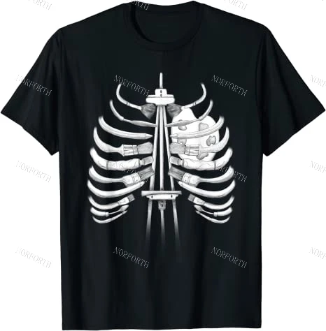 Художественные кости искусство я чувствую это в костях! Футболка|Мужские