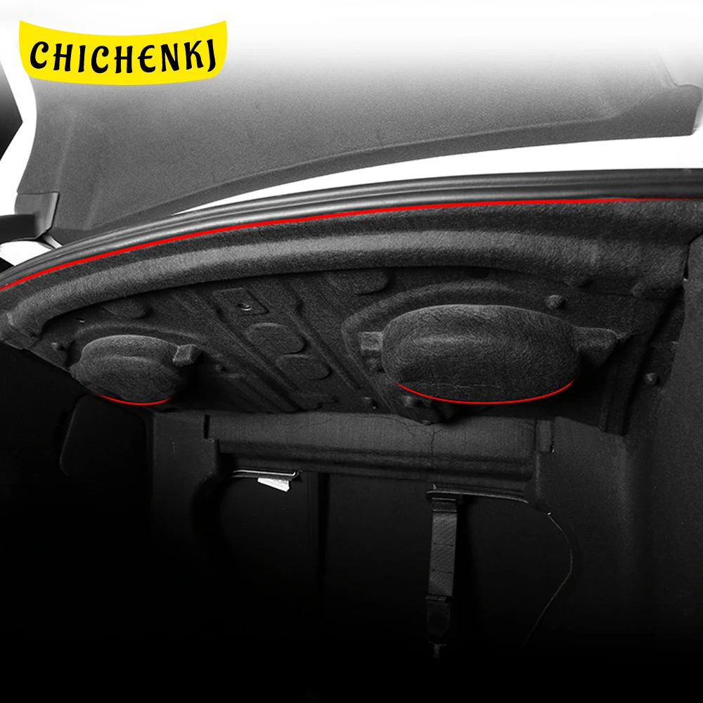 For Cadillac CT4 CT5 CT6 2019-2021 Auto Car Rear Boot Trunk Firewall Mat Pad Cover Sound Heat Insulation Cotton Noise Deadener