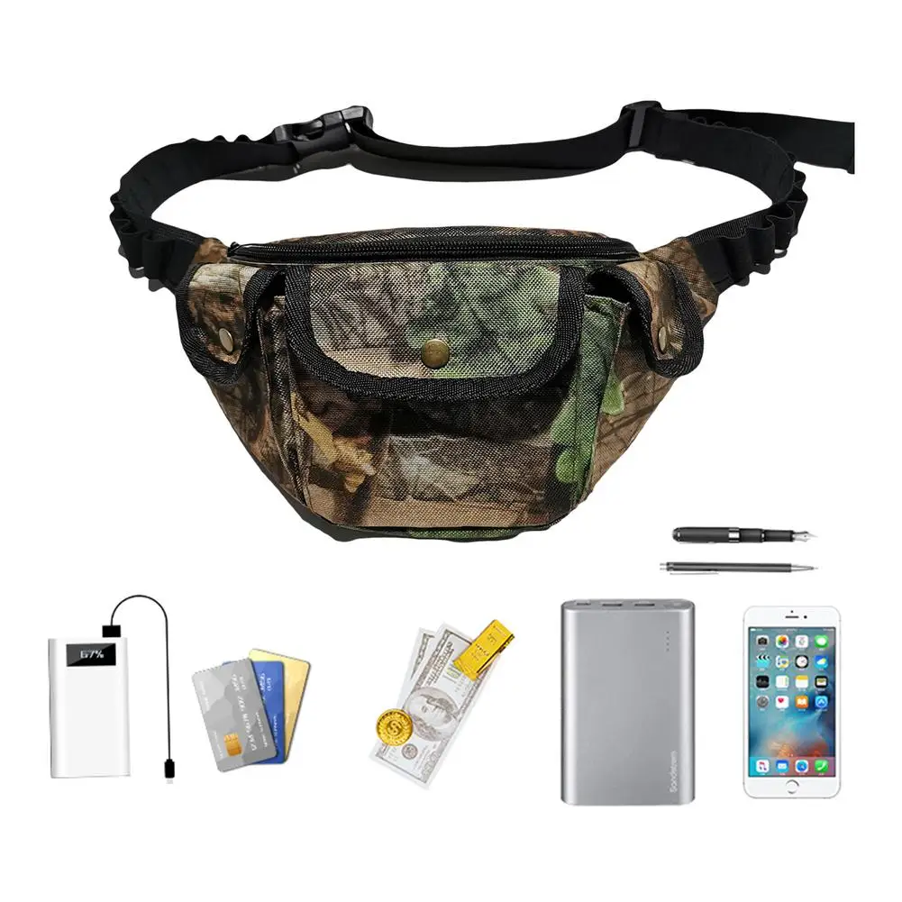

Outdoor Waist Bag Sports Multifunctional Camouflage Pocket Women`s Belt Bag Men Bum Bag Men Fanny Pack Pouch Packs