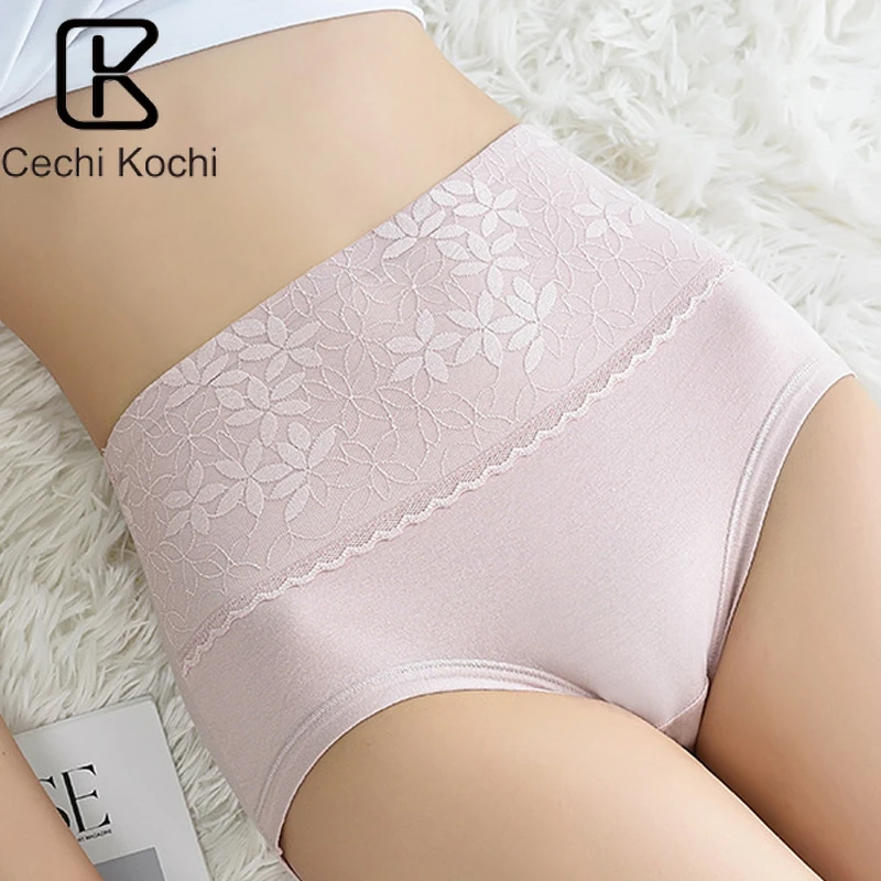 CechiKochi женское хлопковое нижнее белье для пышных девушек сексуальные кружевные