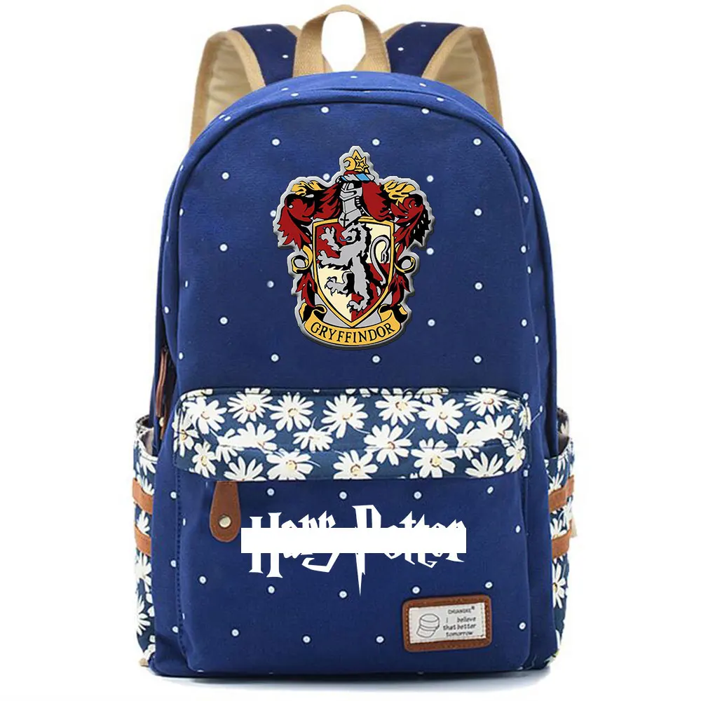 F0301 Горячая Волшебная школа Ravenclaw Орел детская школьная сумка для девочек Женская сумка рюкзак для подростков холщовый женский рюкзак