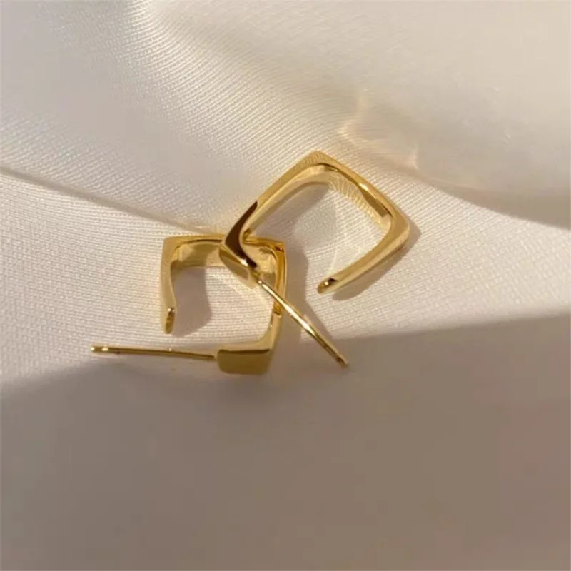 

2021 Earrings for Women Geometric Statement Gold Color Metal Drop Earrings Trendy Earings Jewelry Accessories