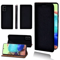 magnetic leather pu flip case for samsung a71 dirt resistant luxury durable case card slots wallet protective shell