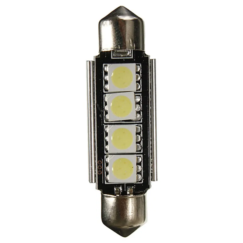 1 шт. гирлянда 42 мм Светодиодная лампа 5050 SMD Canbus Авто Интерьер Купол Лампа Парковка