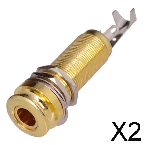 

2X РЕЗЬБОВОЙ ЦИЛИНДР выходной ремень торцевой разъем для электрической гитары бас