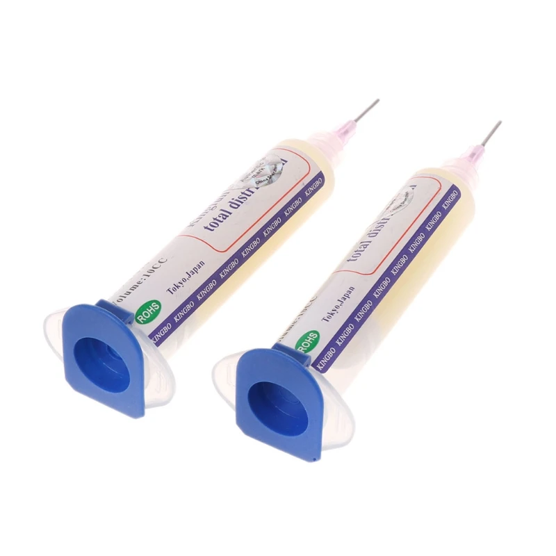 

2021 New 2 Pcs 10CC RMA-218 BGA Reballing No-Clean Repair Solder Flux Paste With Needles