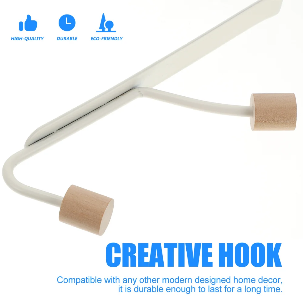 

2pcs Punch-free Hook Creative Door Back Clothes Hanger Coat Hook Storage Hook