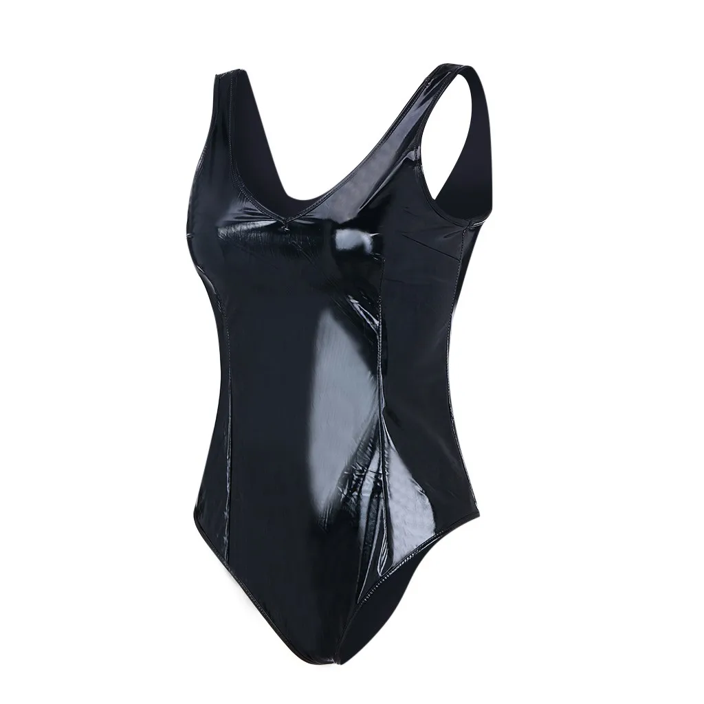 Сексуальный кожаный новый комбинезон боди Тедди нижнее белье пижамы сексуальное