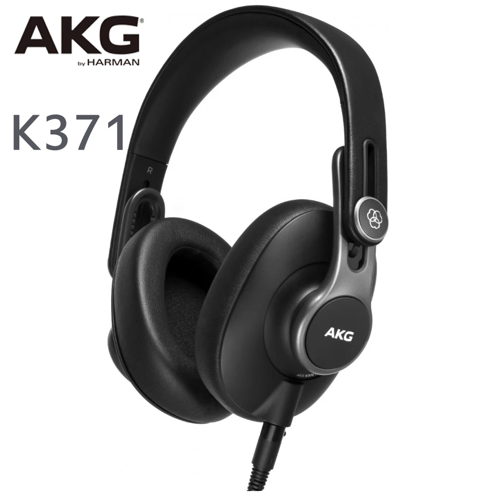 95% New Earphones & Headphones AKG K371 Portable Audio Earphone Professional Wired Earphone Closed Monitoring Recording Earphone