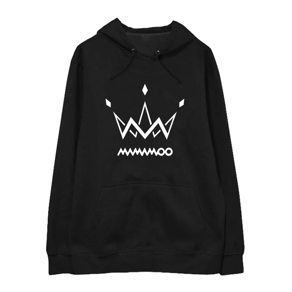 Kpop mamamoo пуловер с принтом толстовки унисекс Модные свободные ходи harajuku худи