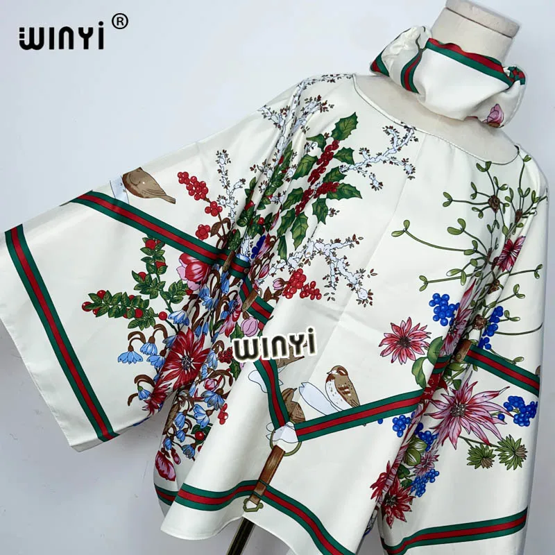 

WINYI traf Elegant Printed Summer Boho Clothing For Women with Headband Dashiki Thailan Lady Blouse For Women