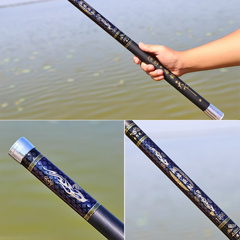 Высокоуглеродистая рыболовная удочка сверхпрочная телескопическая сверхлегкая
