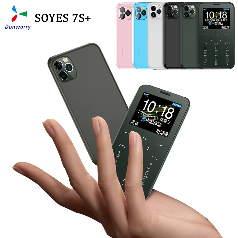 Ультратонкий телефон Soyes 7s + маленькая сотовая карта экран 1 5 дюйма с HD камерой