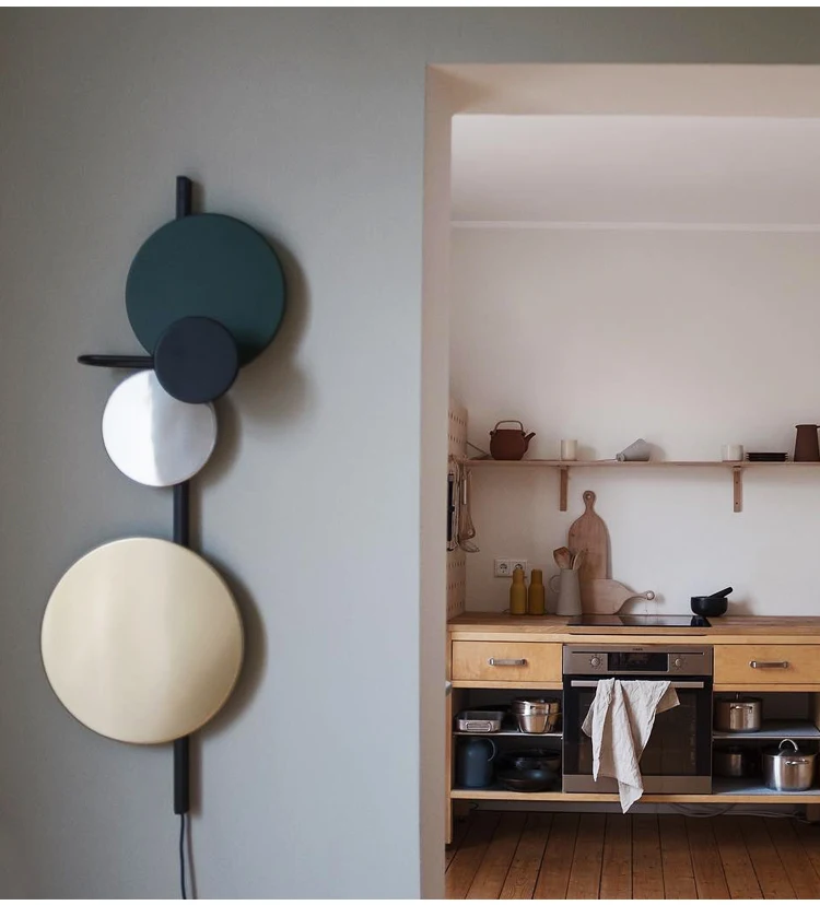 Современный скандинавский простой креативный Железный настенный светильник