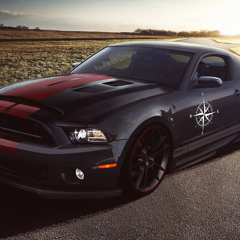 

NSWE Clock compass trailer sticker truck window vinyl sticker car stickers Car decoration sticker