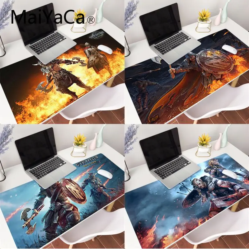 

MaiYaCa vikings war of clans gamer play mats Mousepad XXL Mouse Pad Laptop Desk Mat pc gamer completo for lol/world of warcraft