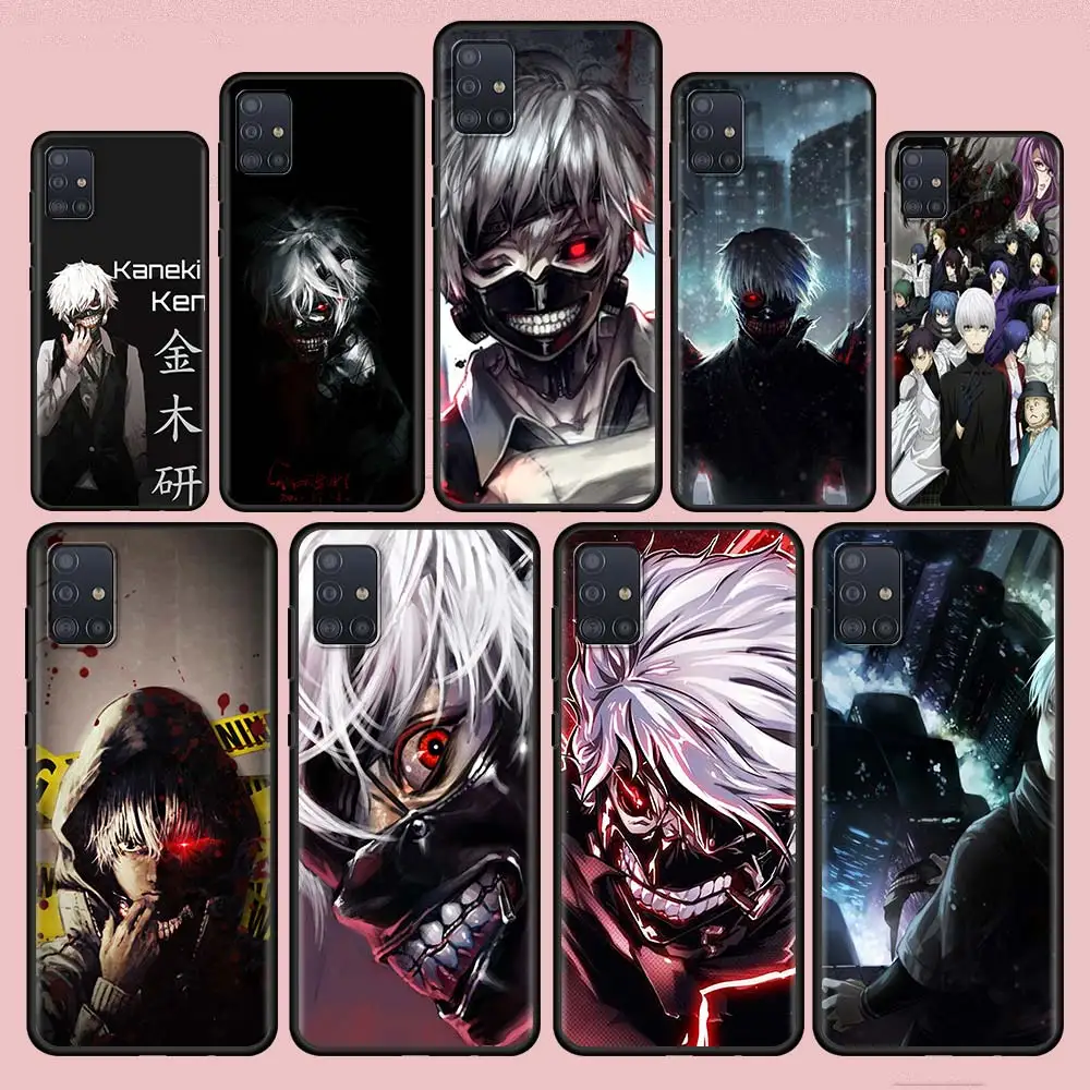 

Japanese Anime Tokyo Ghoul Phone Case for Samsung Galaxy A51 A52 A12 A32 A71 A02s A21s A31 A72 A03s A42 Black Soft Funda Cover