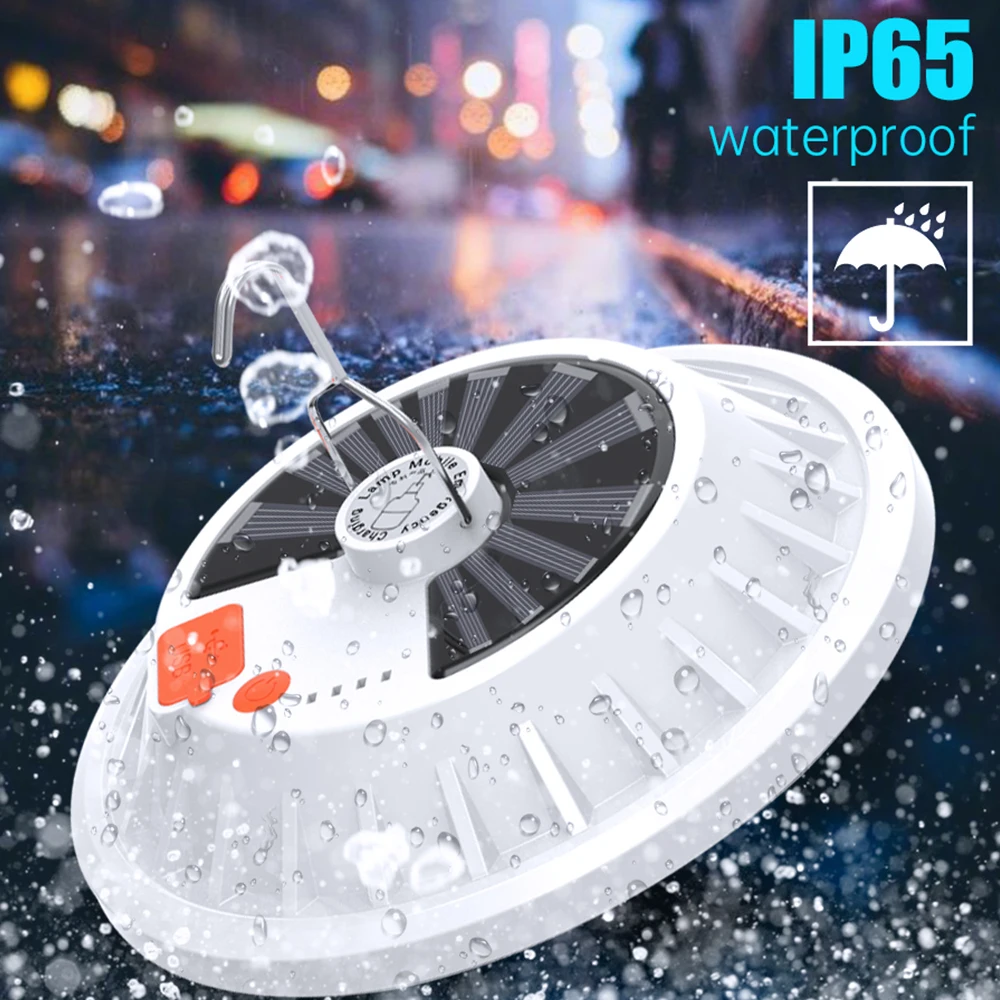 Портативный туристический фонарь 2 в 1 120 светодиодов солнечная батарея зарядка