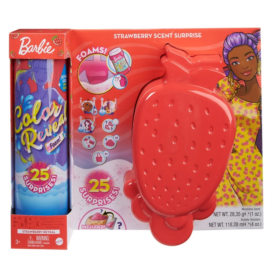 Набор игровой с куклой Barbie Сюрприз из серии Клубника GTN18 | Игрушки и хобби
